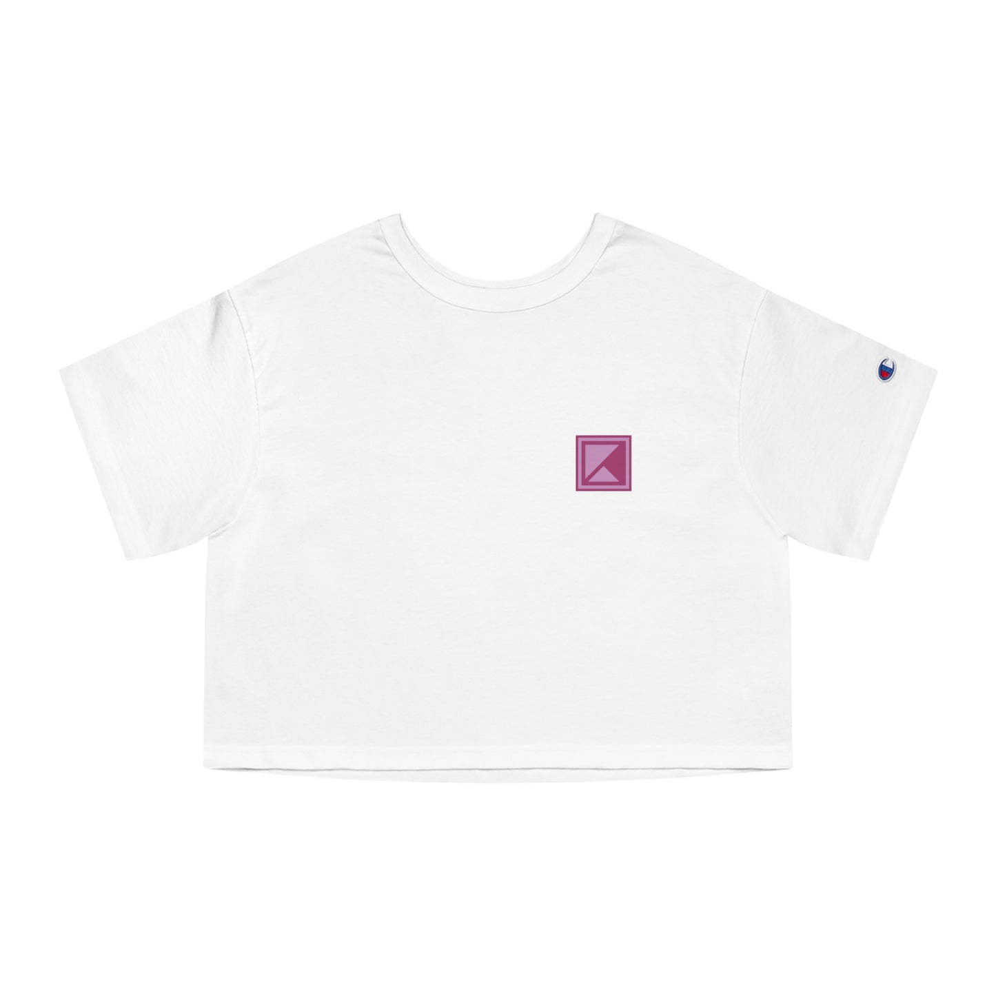WOMEN'S KAIZEN X CHAMPION 1 PERCENT CROPPED TEE - WHITE
