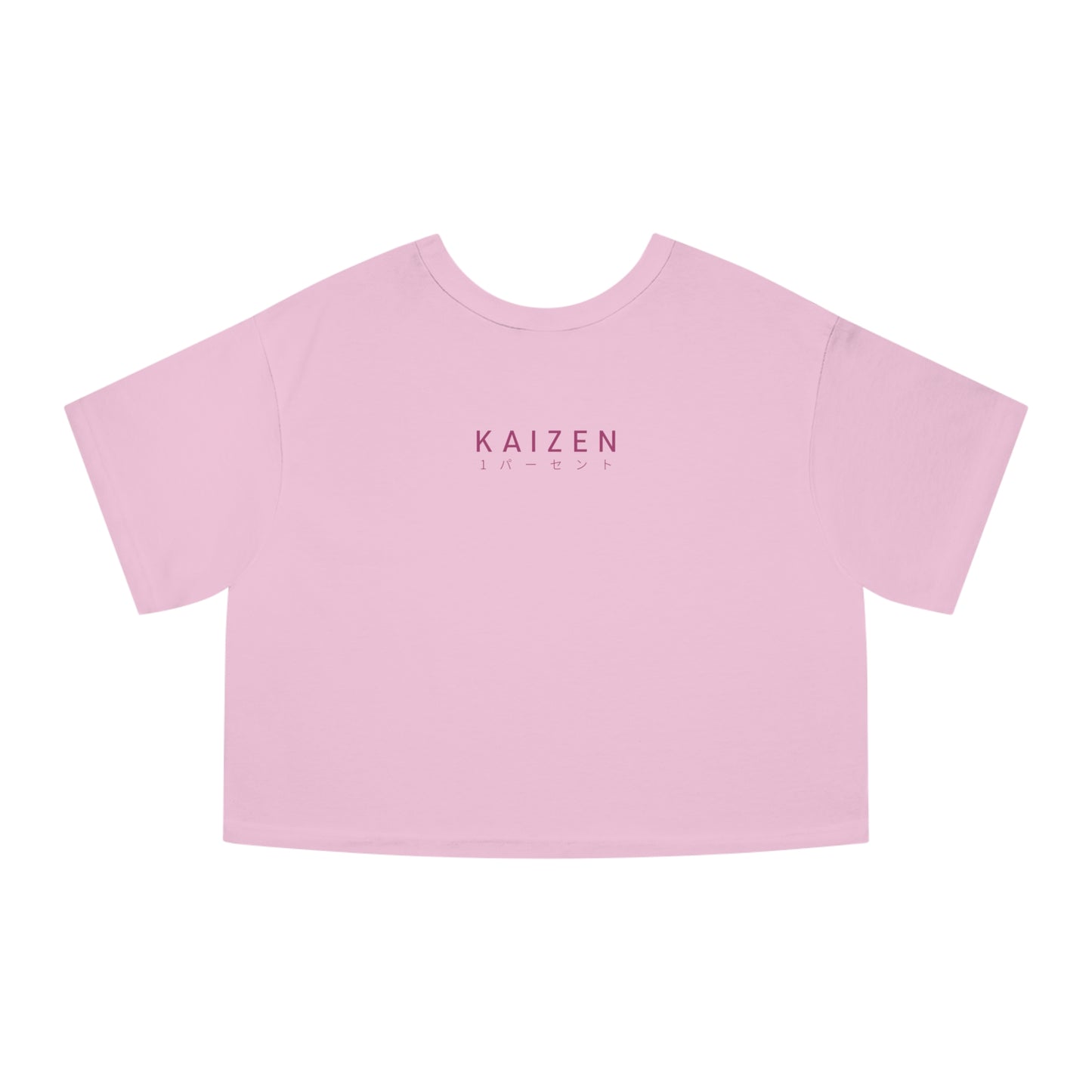 WOMEN'S KAIZEN X CHAMPION 1 PERCENT CROPPED TEE - PINK