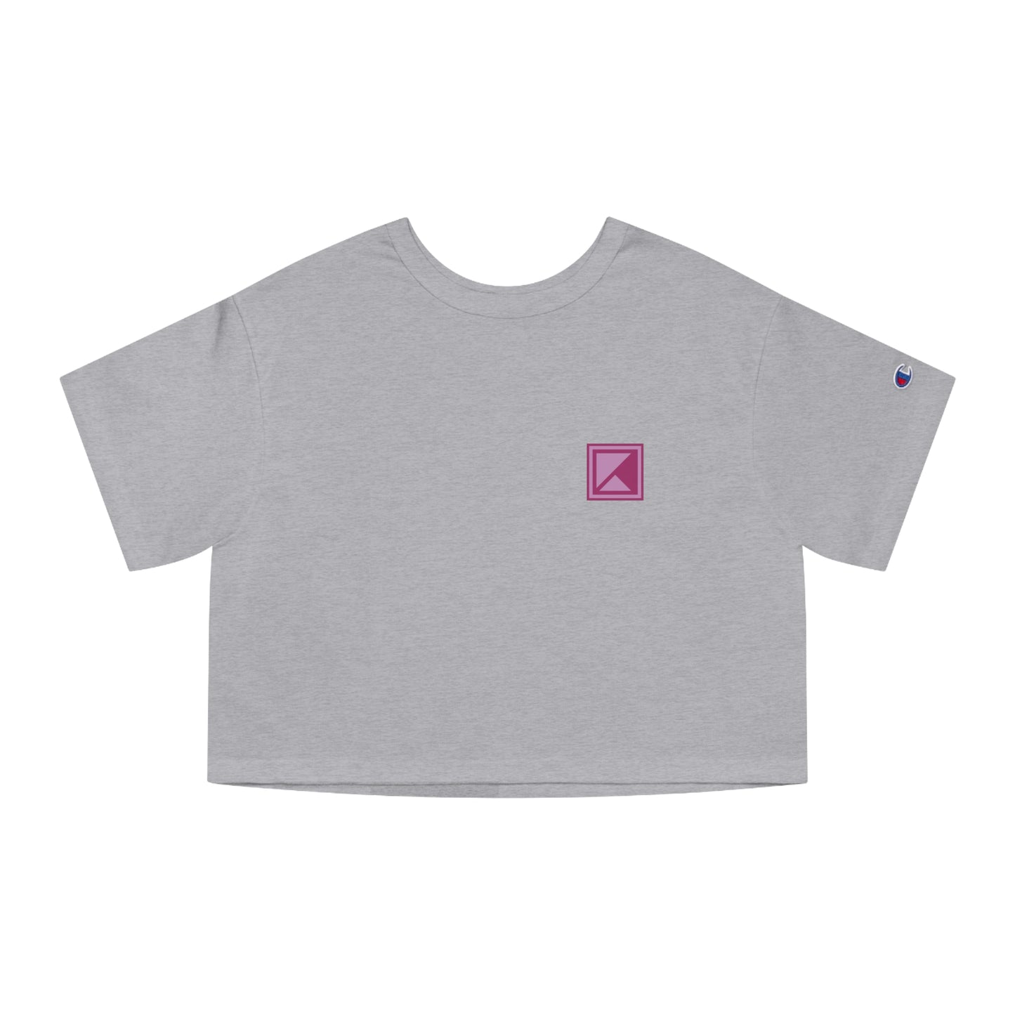 WOMEN'S KAIZEN X CHAMPION 1 PERCENT CROPPED TEE - OXFORD GREY