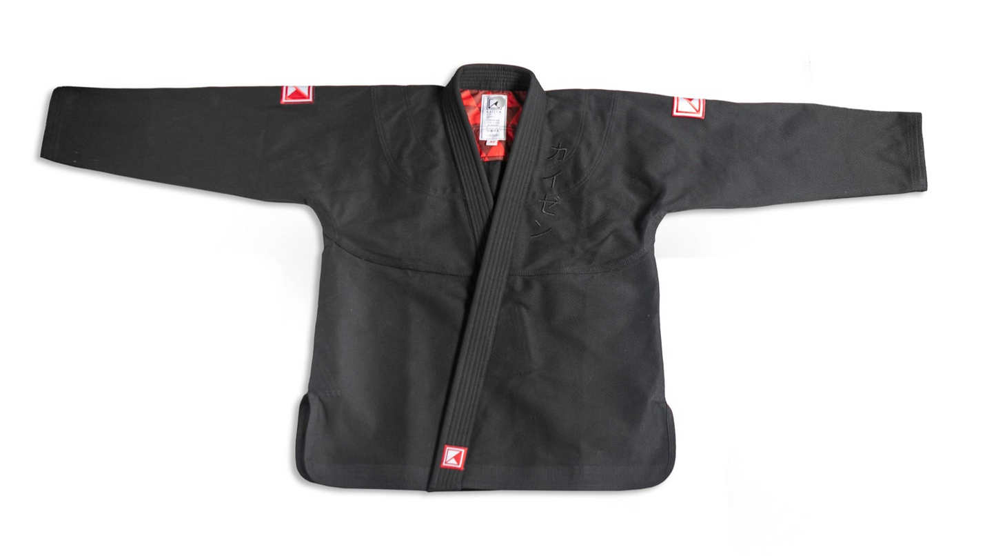 CLASSIC KIMONO - BLACK W/ RED
